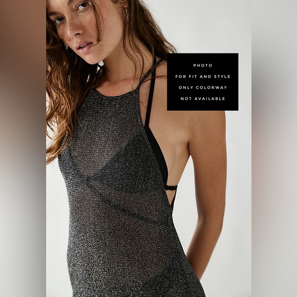 NWOT Free People Intimately After Party Maxi Slip Sz M - Picture 5 of 15